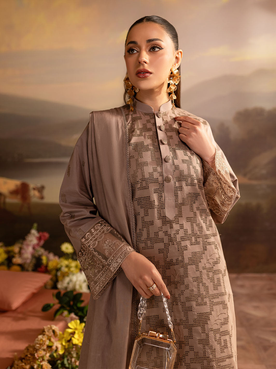 Mahnur | Twilight Luxury Lawn 25 | SIENNA by Mahnur - Designer Dress - Type: Ladies Clothes - Available at Libayah - 100% Original