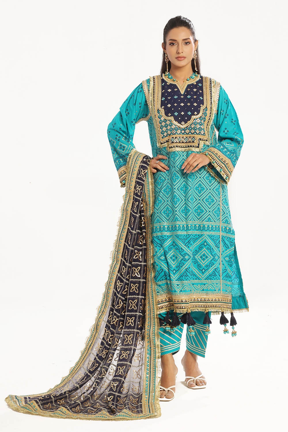 Gul Ahmed | Chunri Lawn 25 | BM-52021 by Gul Ahmed - Designer Dress - Type: Ladies Clothes - Available at Libayah - 100% Original