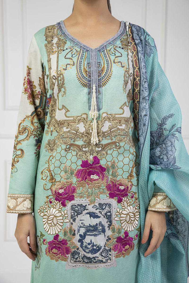 Shamaeel Ansari | Lawn 24 | LV112 by Shamaeel Ansari - Designer Dress - Type: Ladies Clothes - Available at Libayah - 100% Original