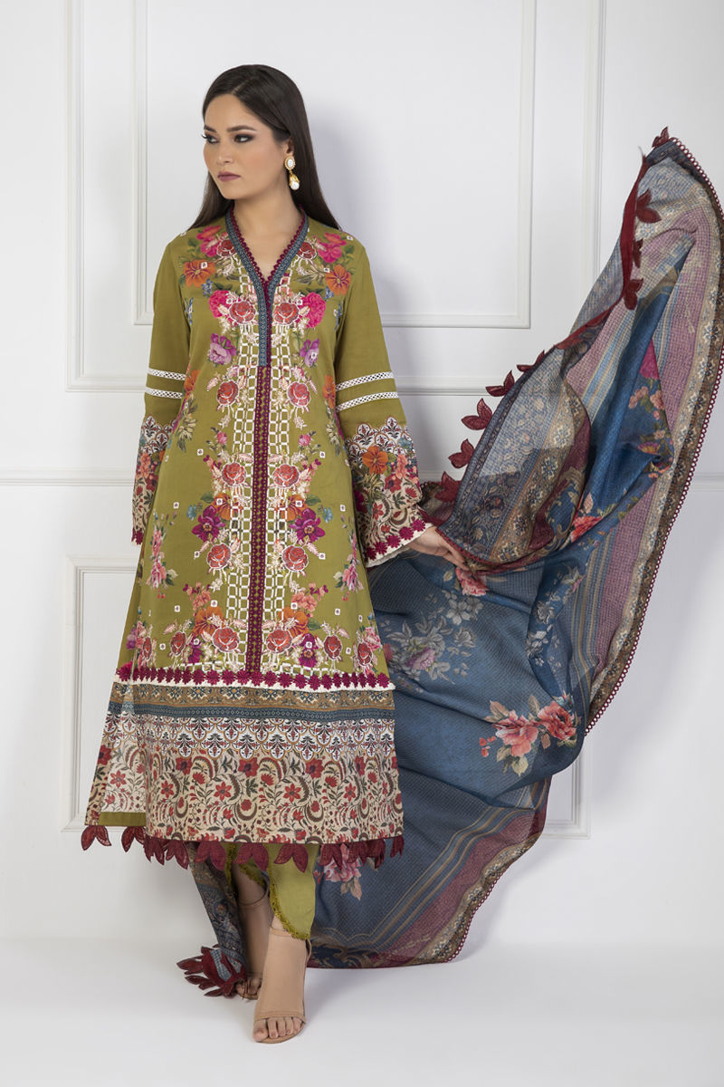 Shamaeel Ansari | Lawn 24 | LV116 by Shamaeel Ansari - Designer Dress - Type: Ladies Clothes - Available at Libayah - 100% Original