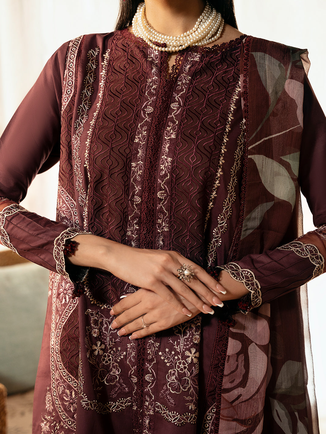 Izel | Dastak Luxury Lawn | TABEER by Izel - Designer Dress - Type: Ladies Clothes - Available at Libayah - 100% Original