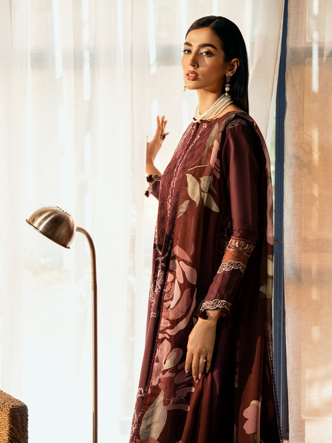 Izel | Dastak Luxury Lawn | TABEER by Izel - Designer Dress - Type: Ladies Clothes - Available at Libayah - 100% Original