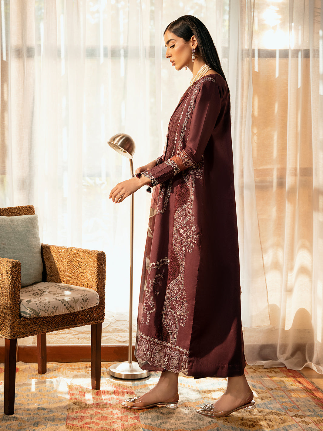 Izel | Dastak Luxury Lawn | TABEER by Izel - Designer Dress - Type: Ladies Clothes - Available at Libayah - 100% Original