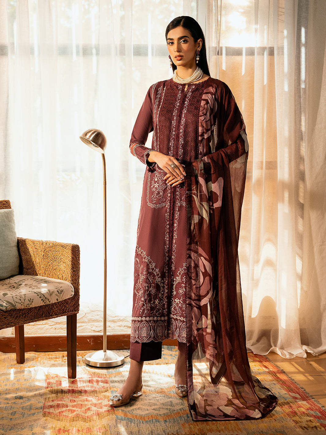 Izel | Dastak Luxury Lawn | TABEER by Izel - Designer Dress - Type: Ladies Clothes - Available at Libayah - 100% Original