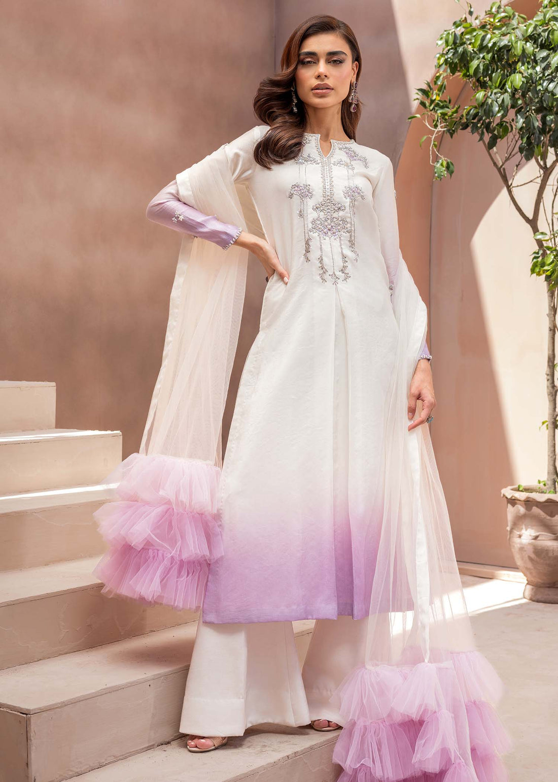 Mahum Asad | The Ultimate Edit 24 | Lilac love by Mahum Asad - Designer Dress - Type: Ladies Clothes - Available at Libayah - 100% Original