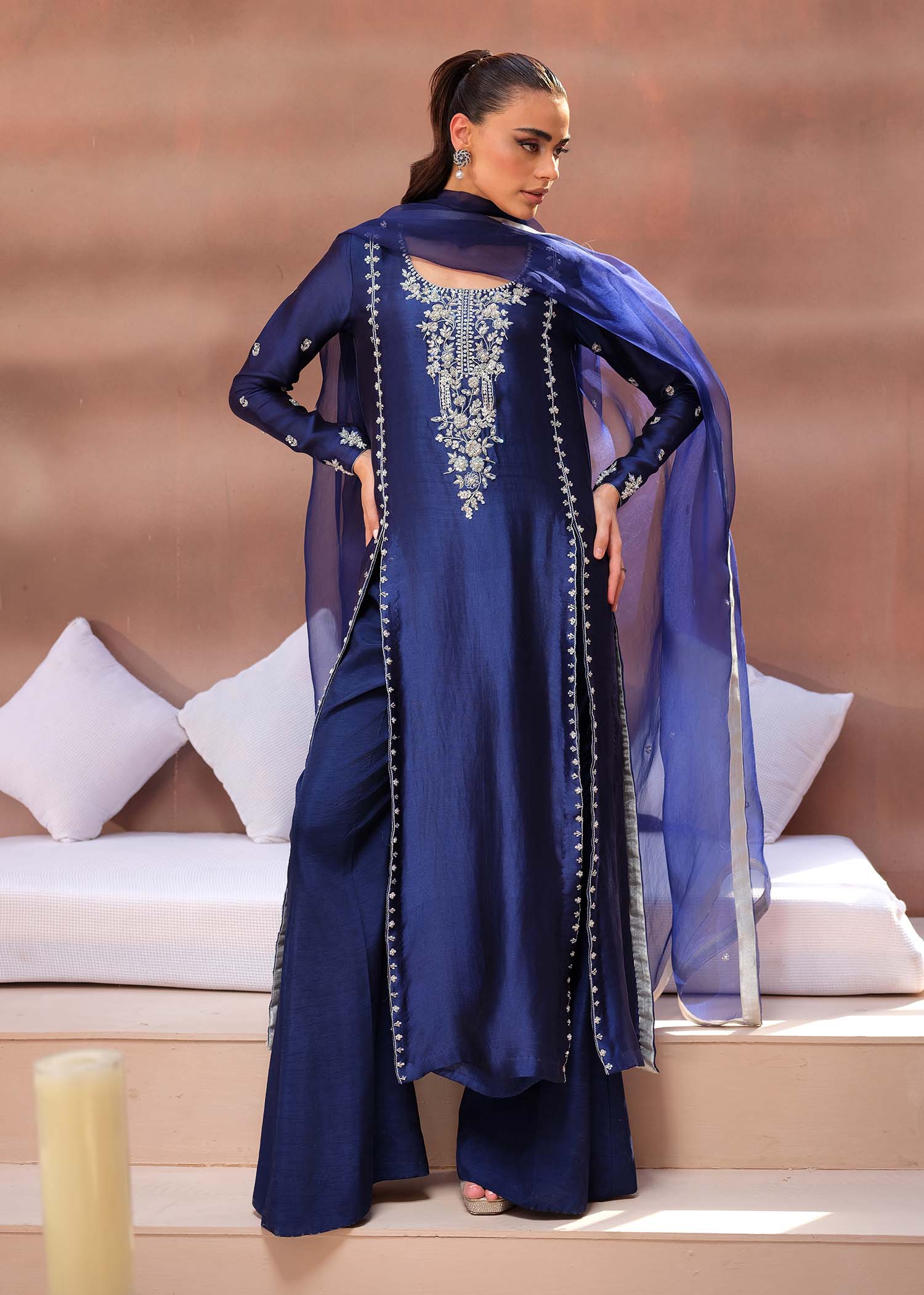 Mahum Asad | The Ultimate Edit 24 | Midnight by Mahum Asad - Designer Dress - Type: Ladies Clothes - Available at Libayah - 100% Original