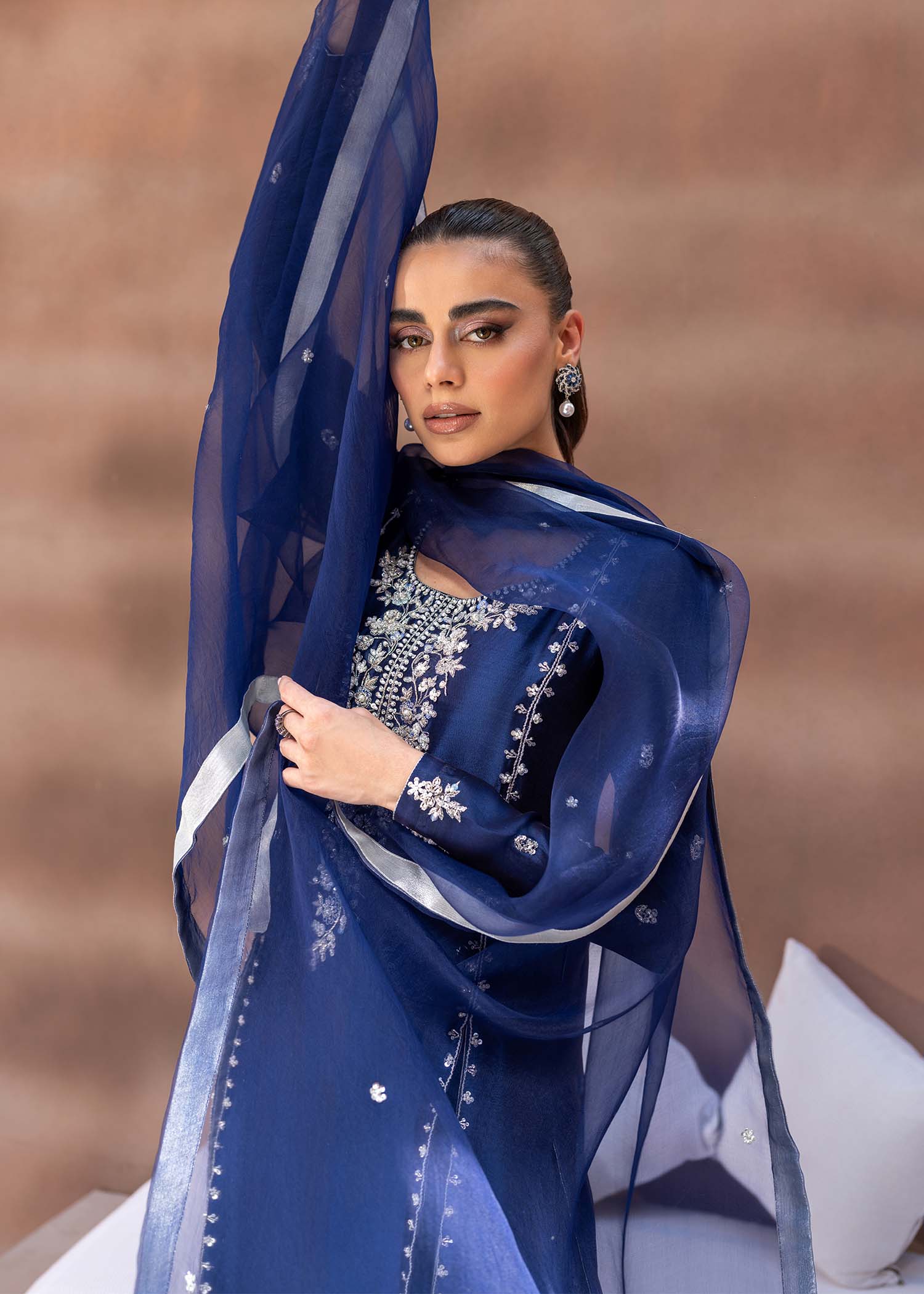 Mahum Asad | The Ultimate Edit 24 | Midnight by Mahum Asad - Designer Dress - Type: Ladies Clothes - Available at Libayah - 100% Original