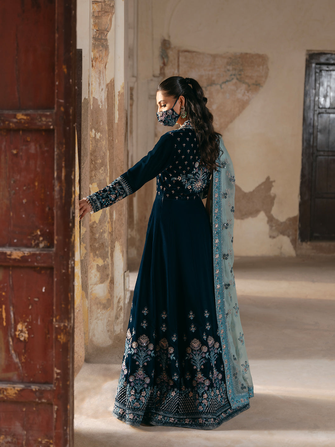 Flossie | Siara Velvet Formals | V-101 by Flossie - Designer Dress - Type: Ladies Clothes - Available at Libayah - 100% Original
