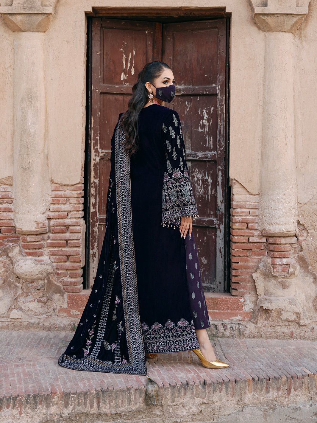 Flossie | Siara Velvet Formals | V-104 - A by Flossie - Designer Dress - Type: Ladies Clothes - Available at Libayah - 100% Original