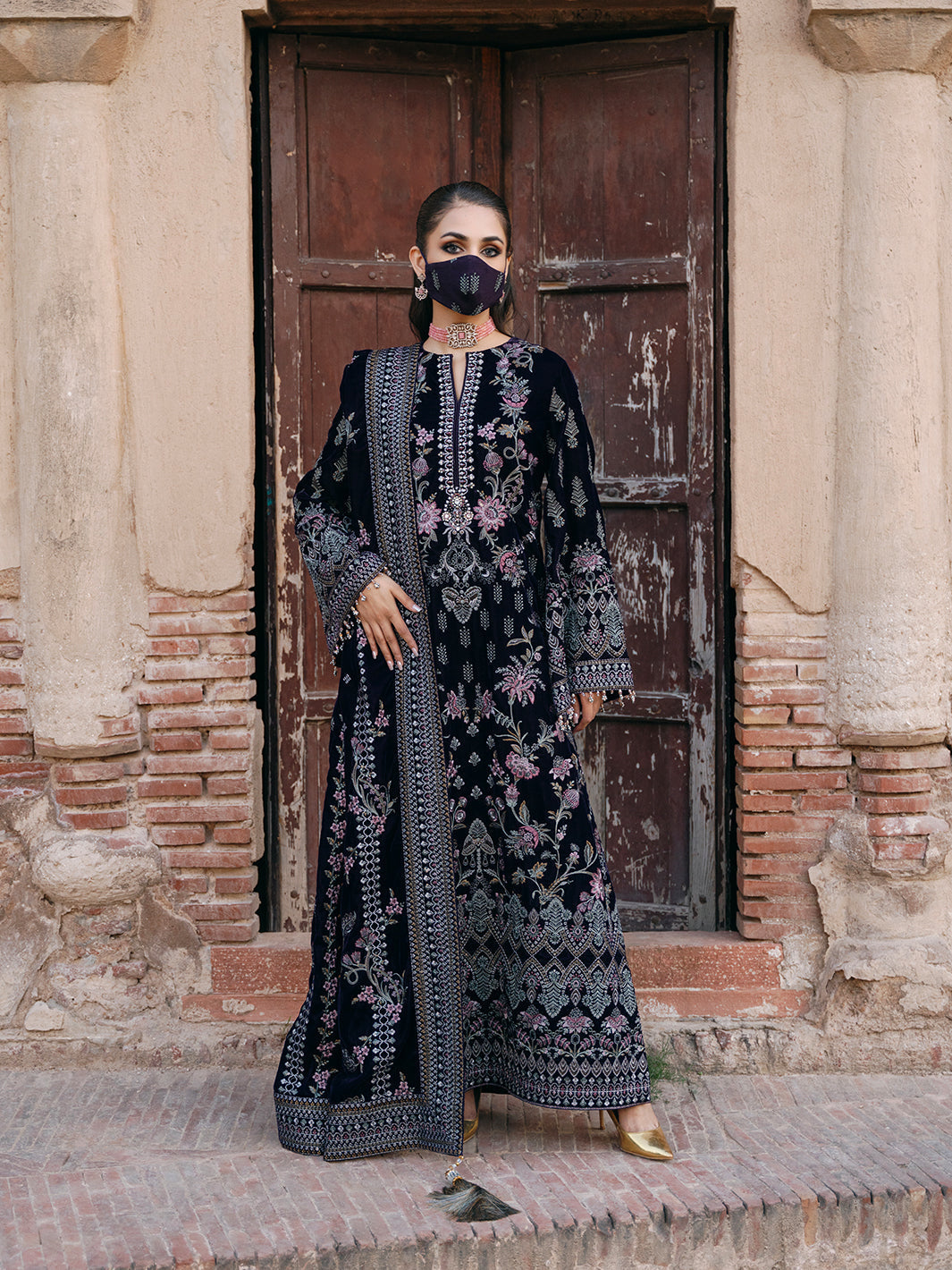 Flossie | Siara Velvet Formals | V-104 - A by Flossie - Designer Dress - Type: Ladies Clothes - Available at Libayah - 100% Original