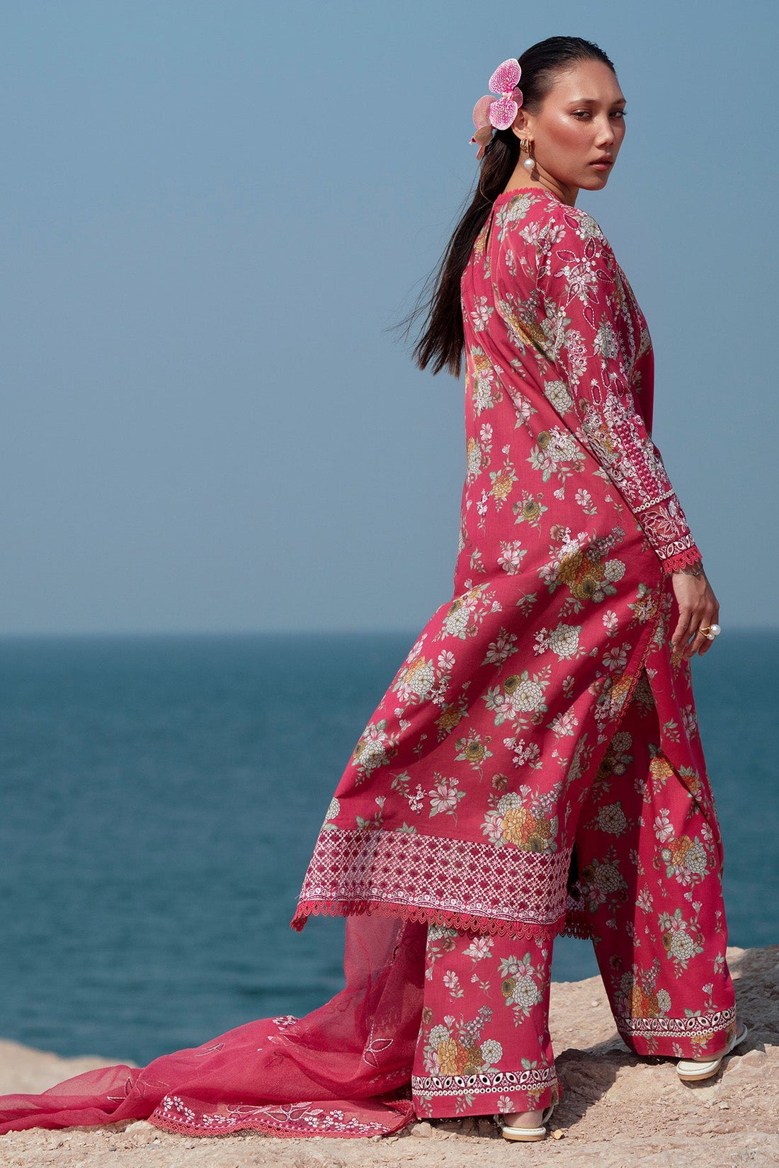 Afrozeh | Summer Together 25 | Pink Ruby by Afrozeh - Designer Dress - Type: Ladies Clothes - Available at Libayah - 100% Original