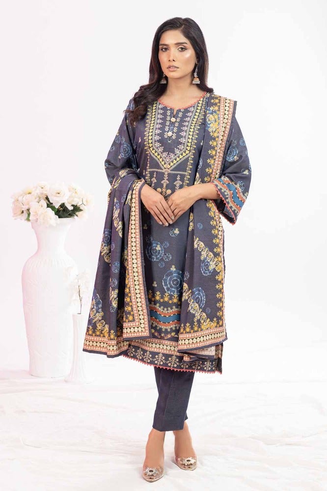 Gul Ahmed | Winter Collection 24 | Suit WNS-32213 A by Gul Ahmed - Designer Dress - Type: Ladies Clothes - Available at Libayah - 100% Original