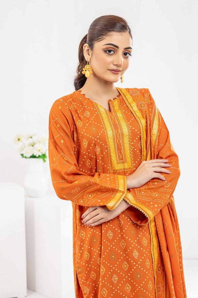 Gul Ahmed | Winter Collection 24 | Suit WNS-32334 B by Gul Ahmed - Designer Dress - Type: Ladies Clothes - Available at Libayah - 100% Original