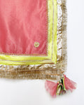 Zar | Gharara Formals | Yellow/Pink by Zar - Designer Dress - Type: Ladies Clothes - Available at Libayah - 100% Original