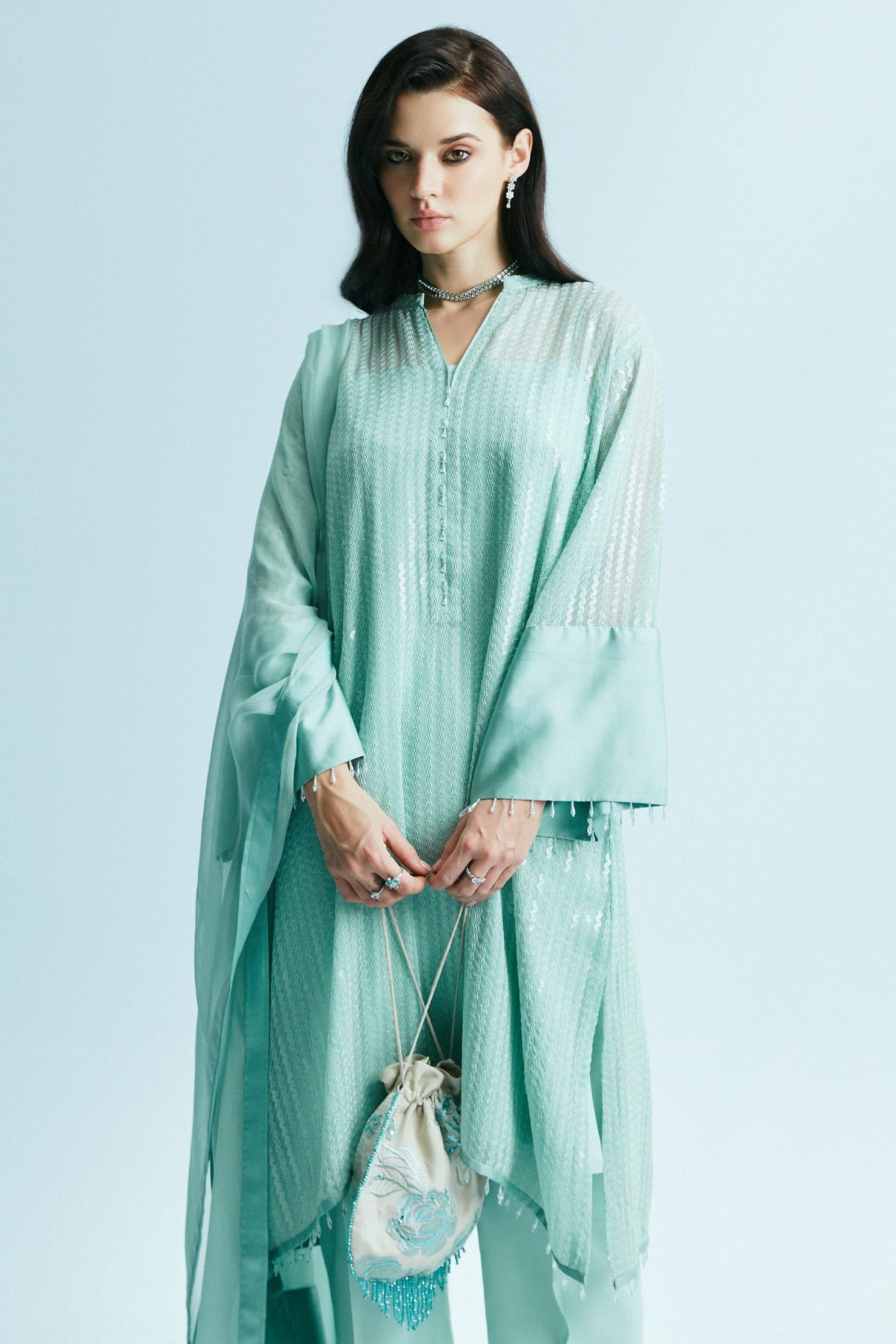 Zara Shahjahan | Festive Eid 24 | ZC-2043 by Zara Shahjahan - Designer Dress - Type: Ladies Clothes - Available at Libayah - 100% Original