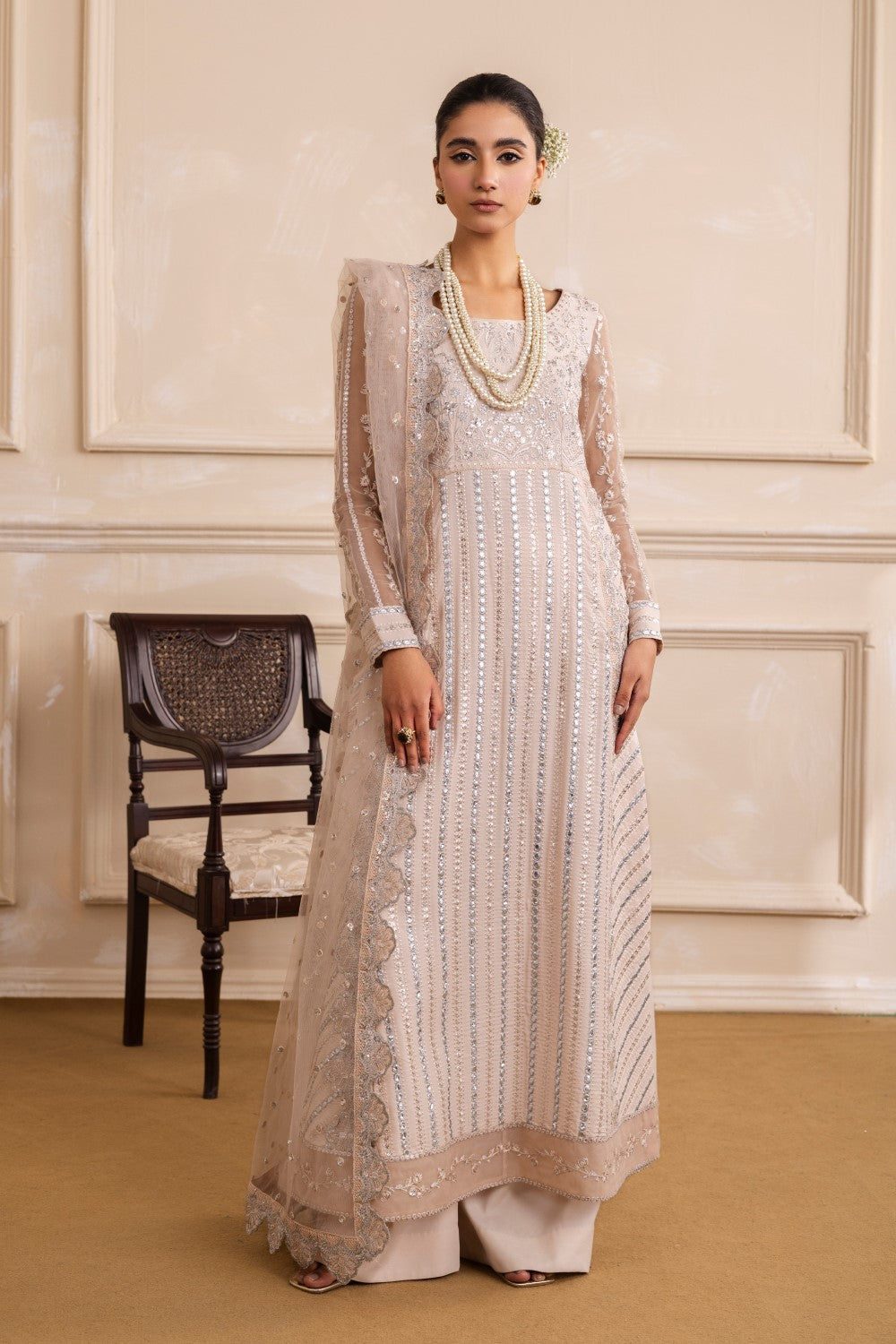 Maryum N Maria | Izara Formals | ZAYNA - MW40037 by Maryum N Maria - Designer Dress - Type: Ladies Clothes - Available at Libayah - 100% Original