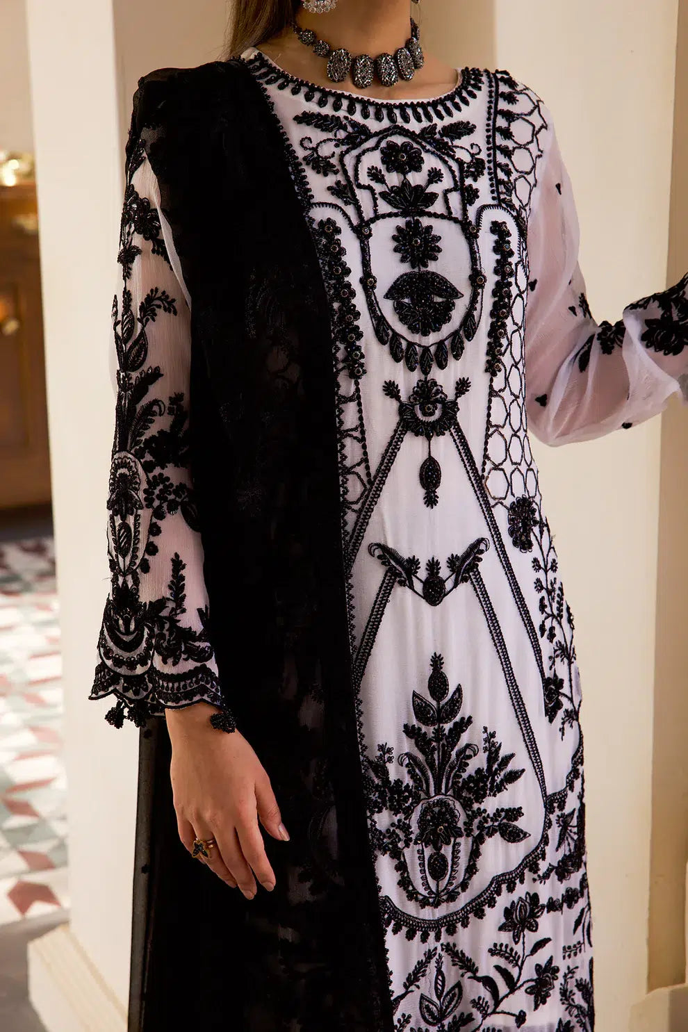 Azure | Embroidered Formals | ZN-06 by Zebtan - Designer Dress - Type: Ladies Clothes - Available at Libayah - 100% Original