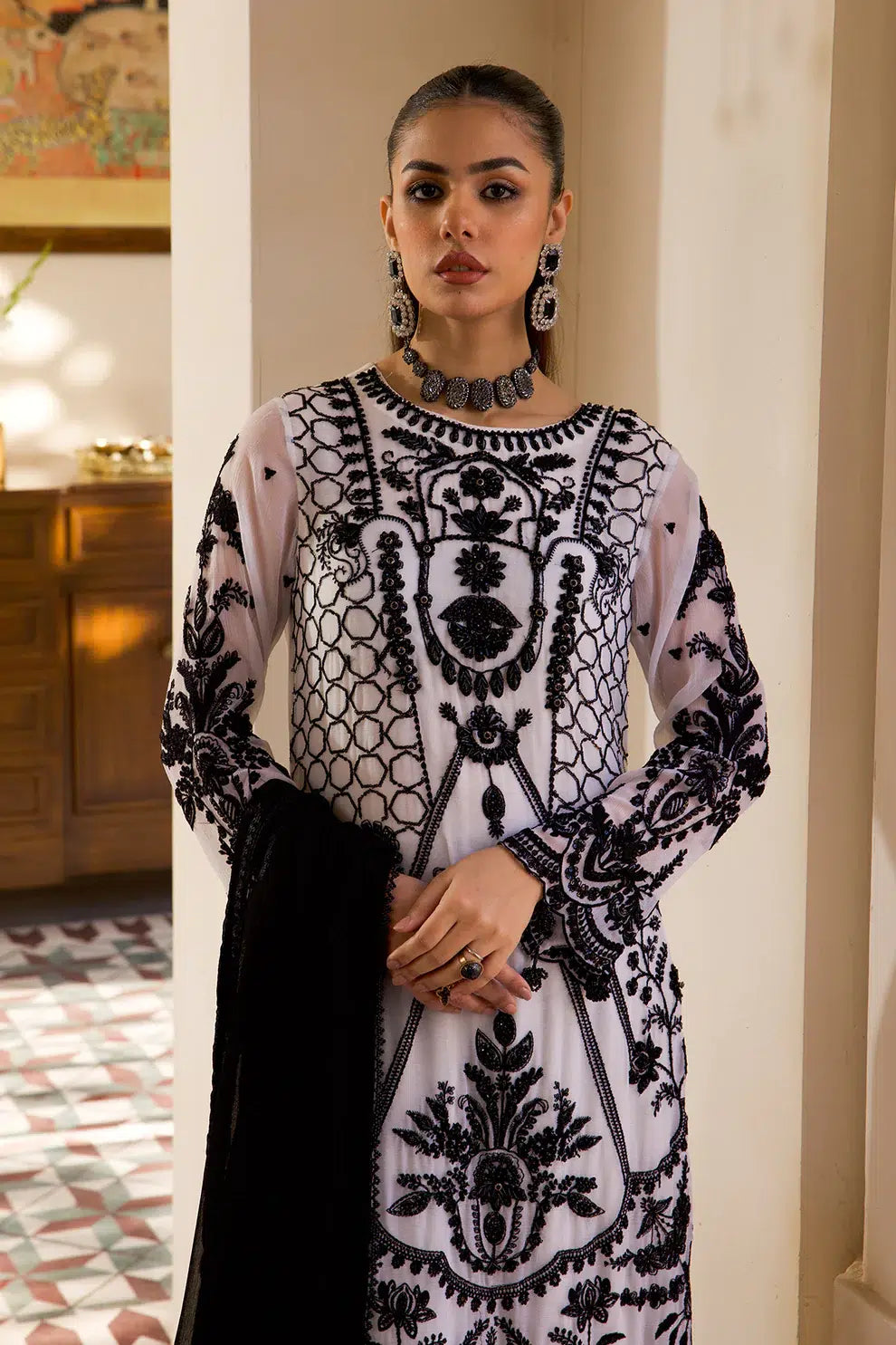 Azure | Embroidered Formals | ZN-06 by Zebtan - Designer Dress - Type: Ladies Clothes - Available at Libayah - 100% Original